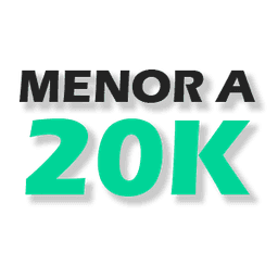 Menos de $20k