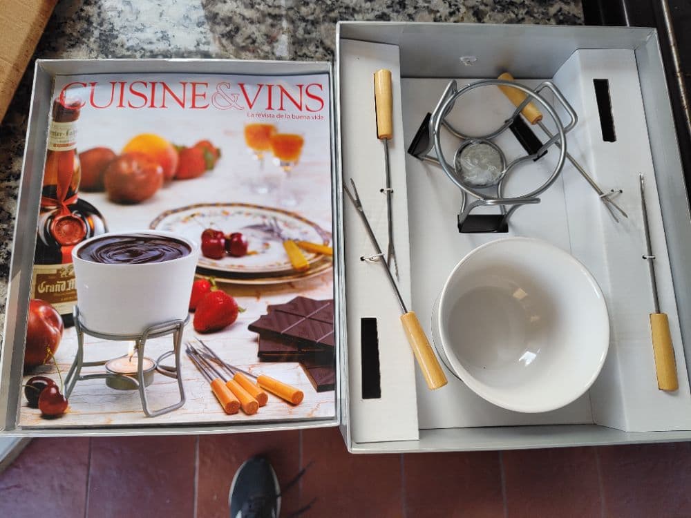 Fondue de chocolate - 4 pinchos